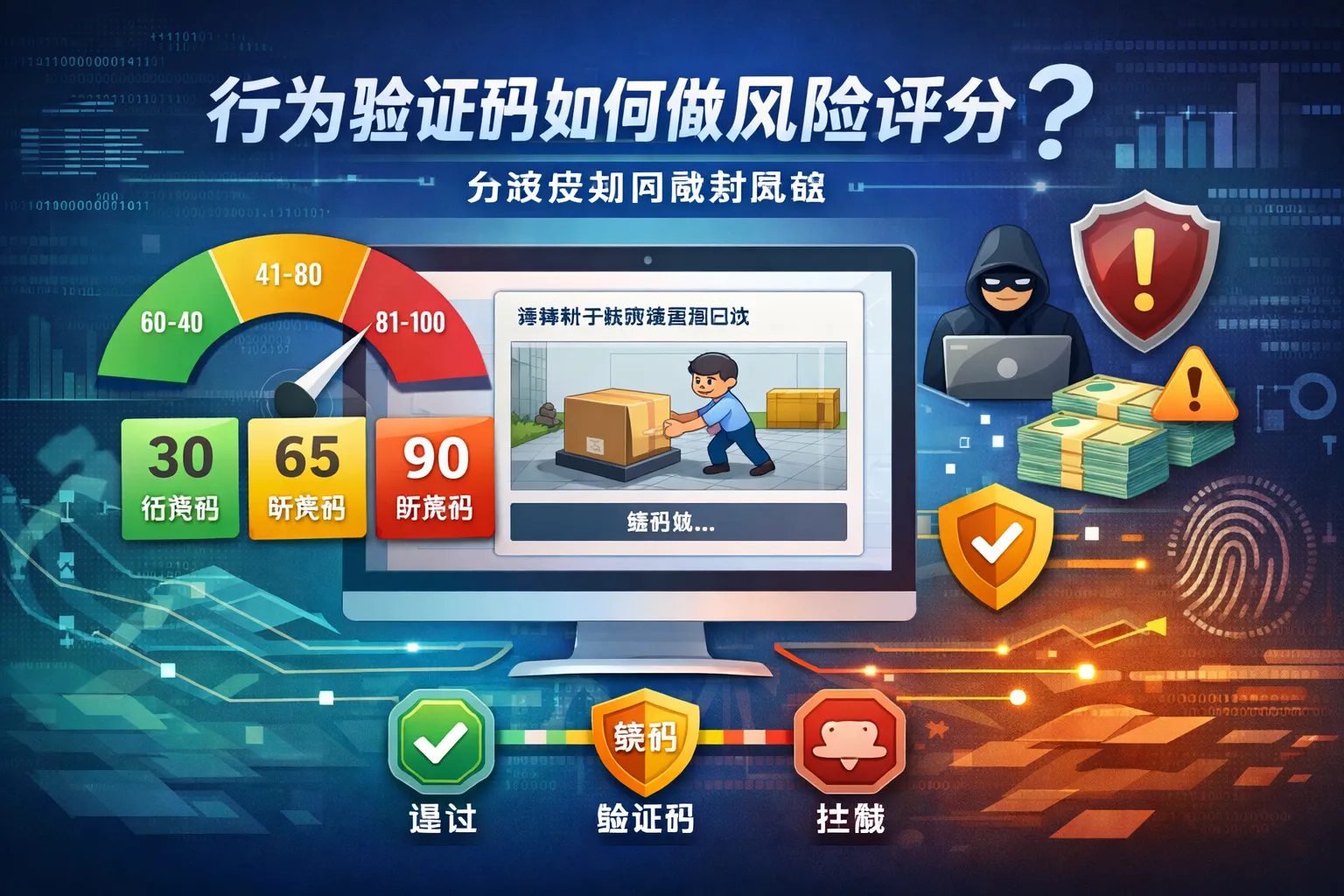 行为验证码如何做风险评分?分数段如何映射策略