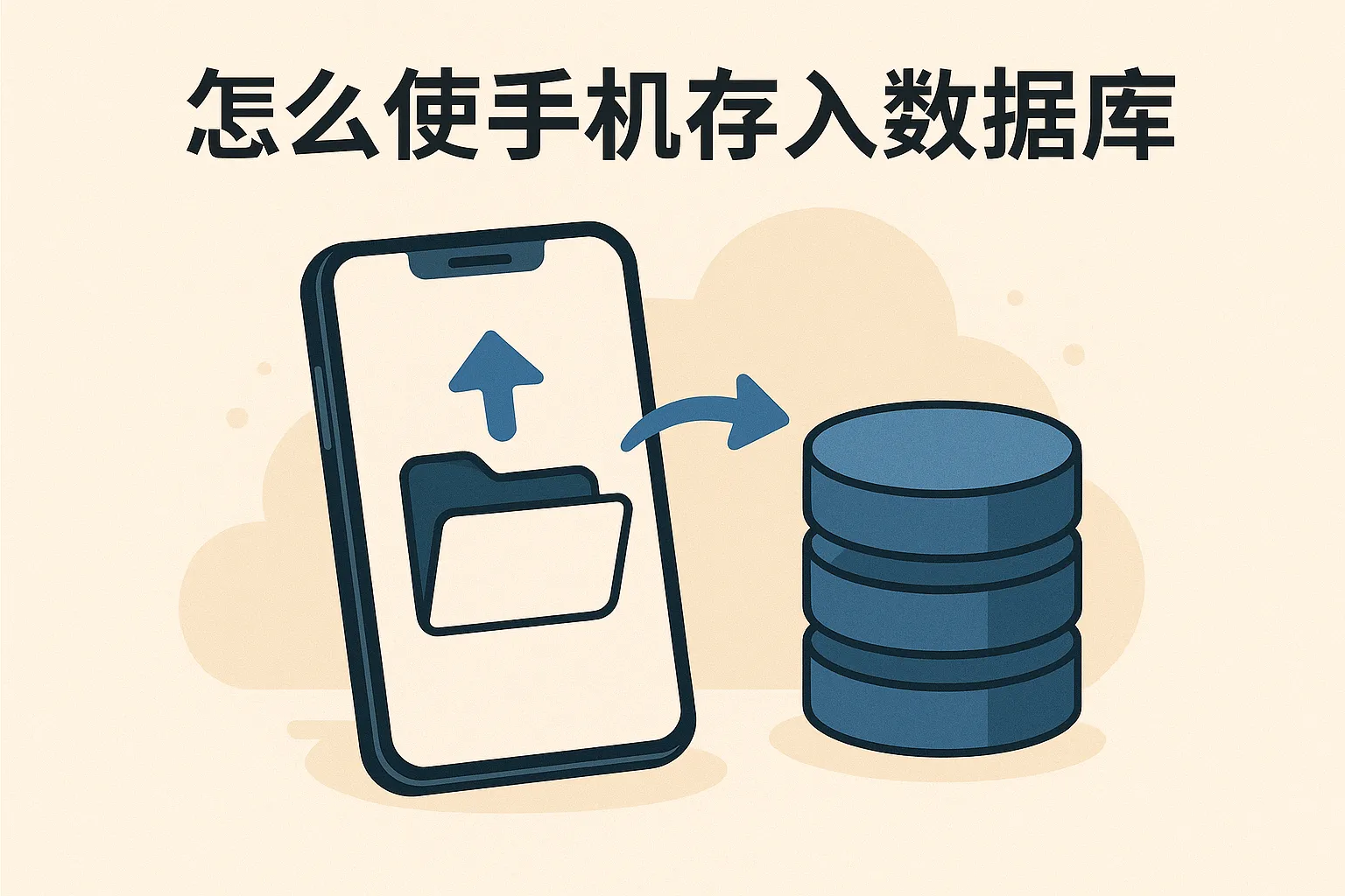 怎么使手机存入数据库