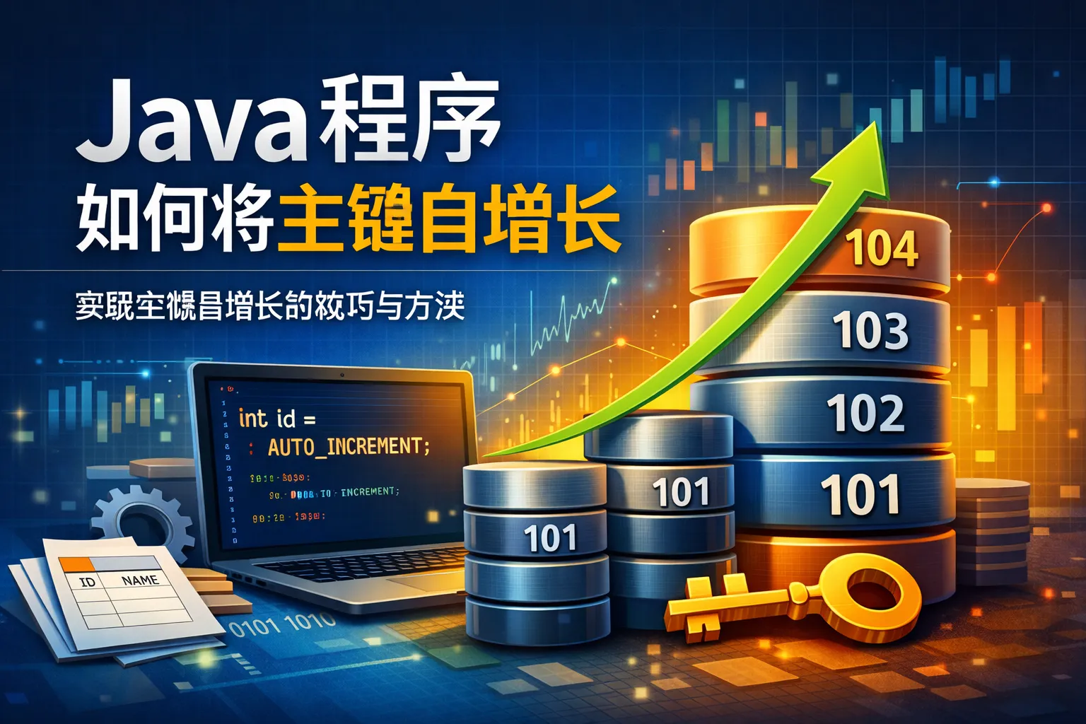 java程序如何将主键自增长