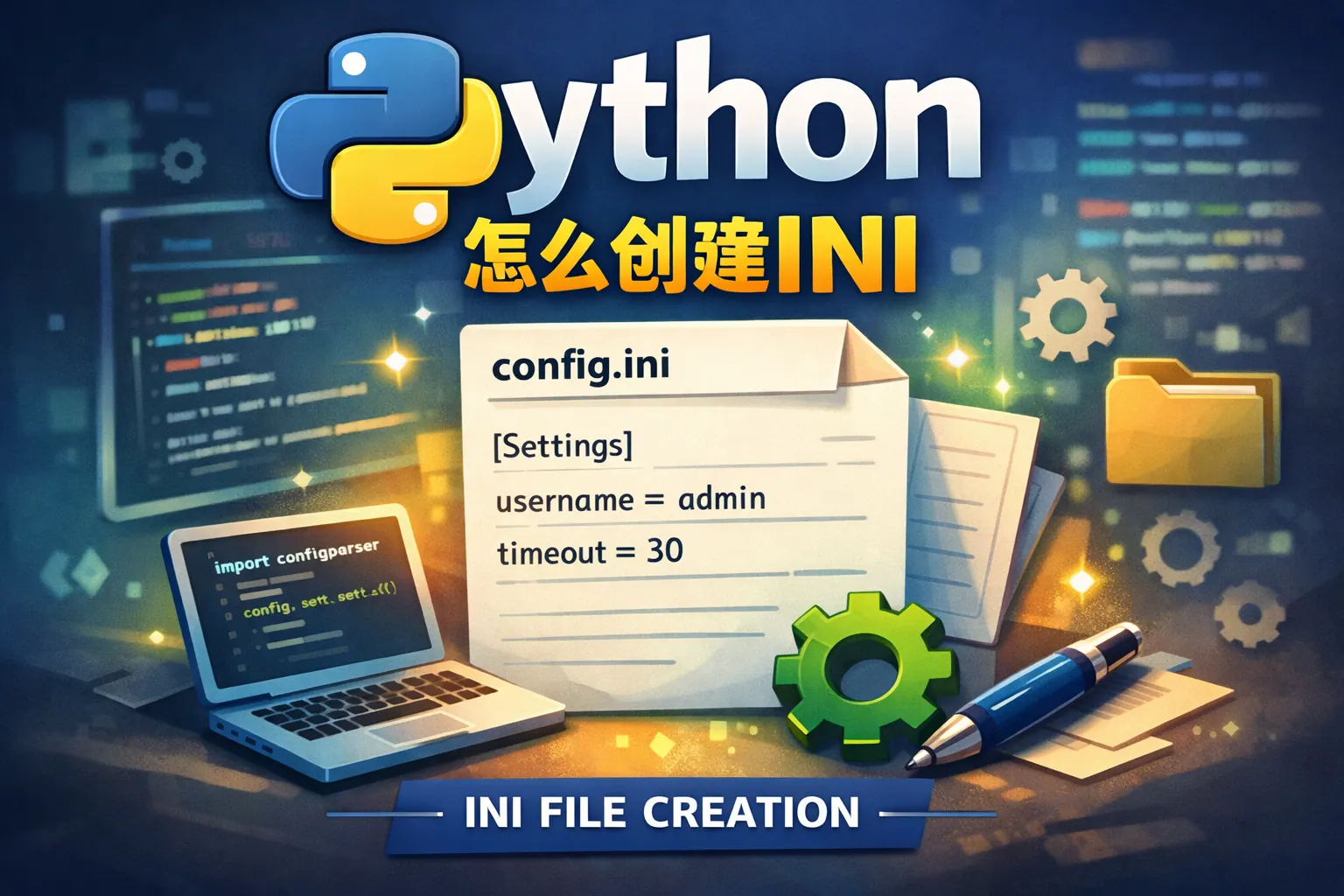 python怎么创建ini