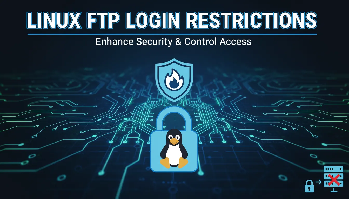 linux如何设置ftp登录限制