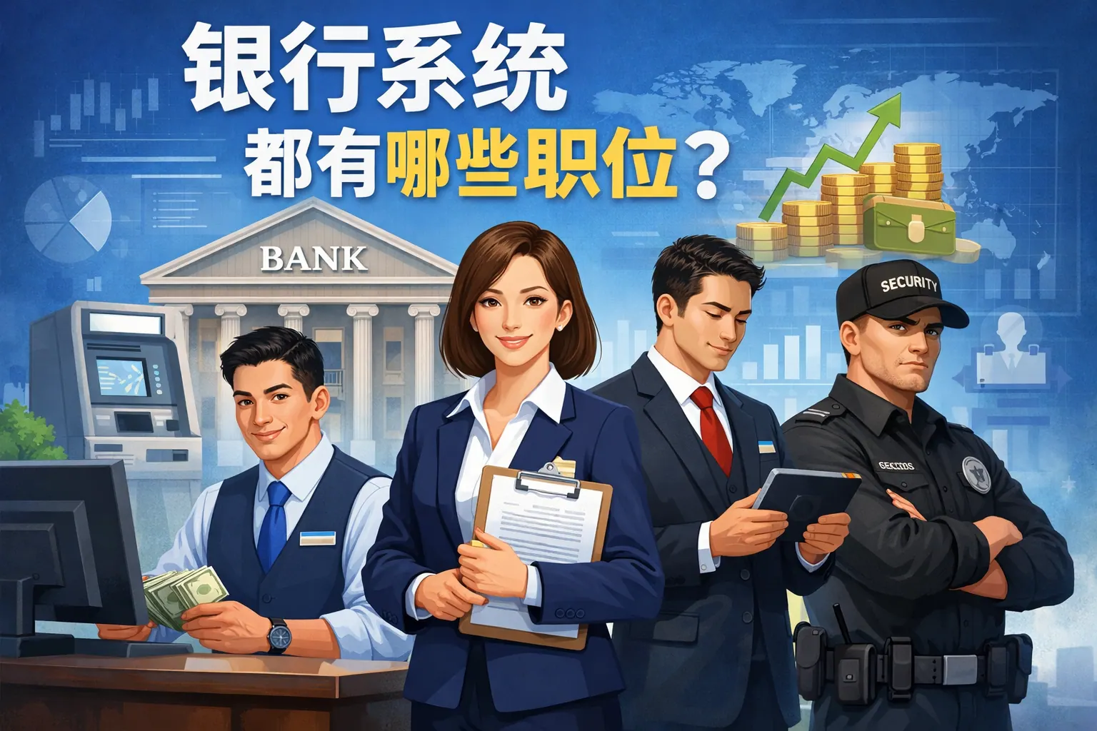 银行系统都有哪些职位
