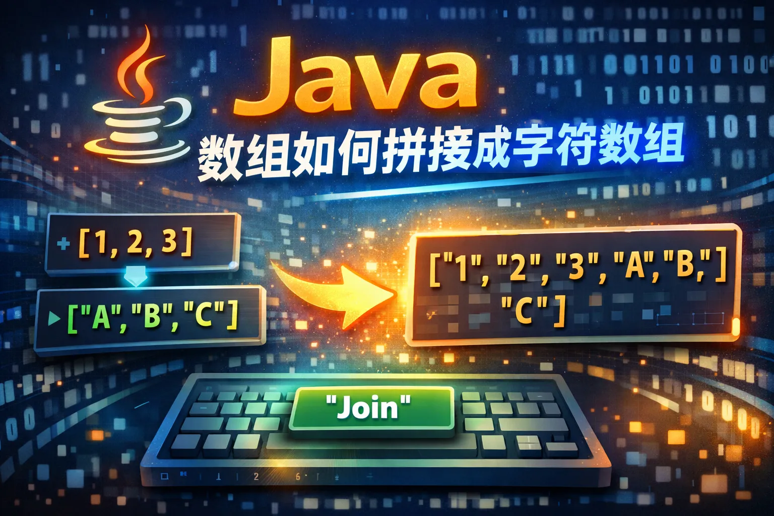 java 数组如何拼接成字符串数组