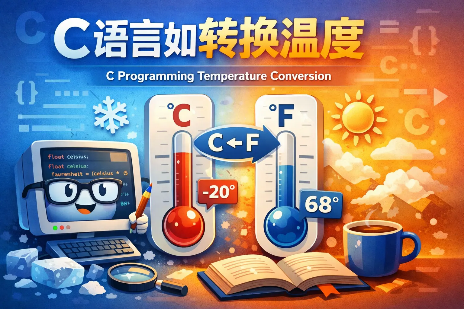 c语言如何转换温度