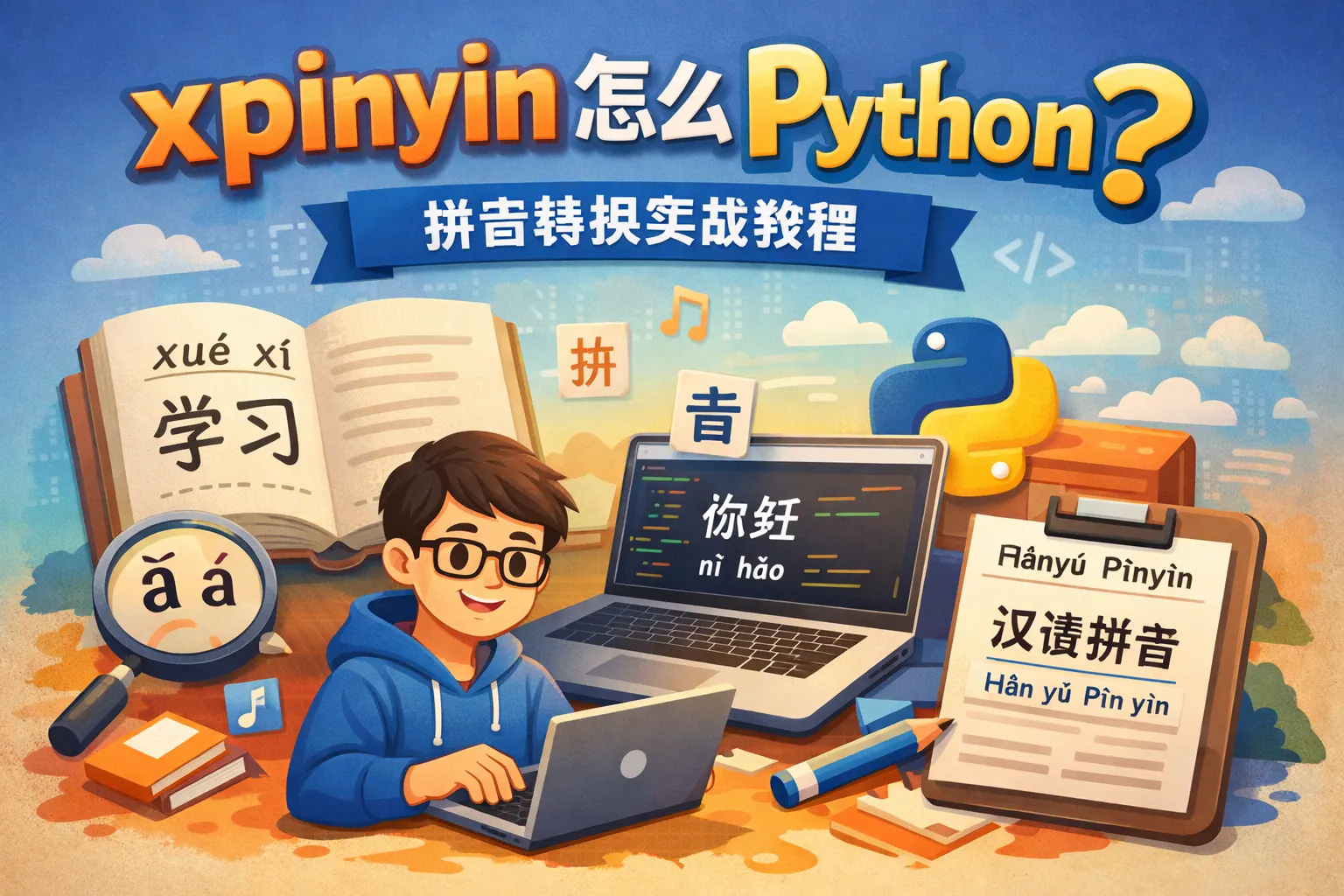 xpinyin怎么用Python