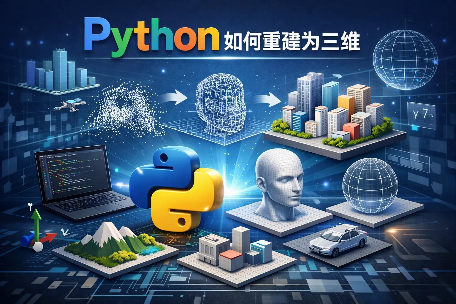 python如何重建为三维