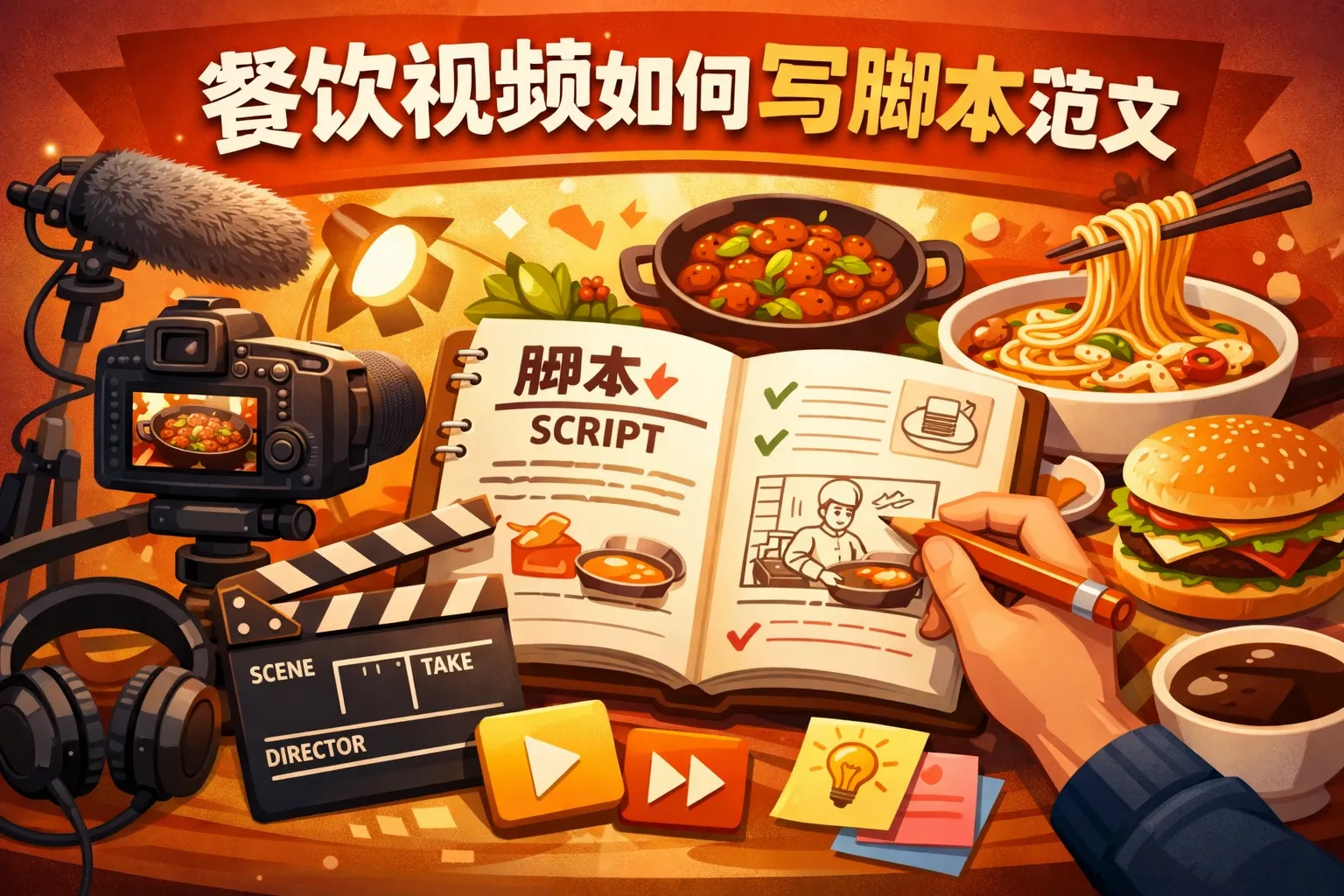 餐饮视频如何写脚本范文