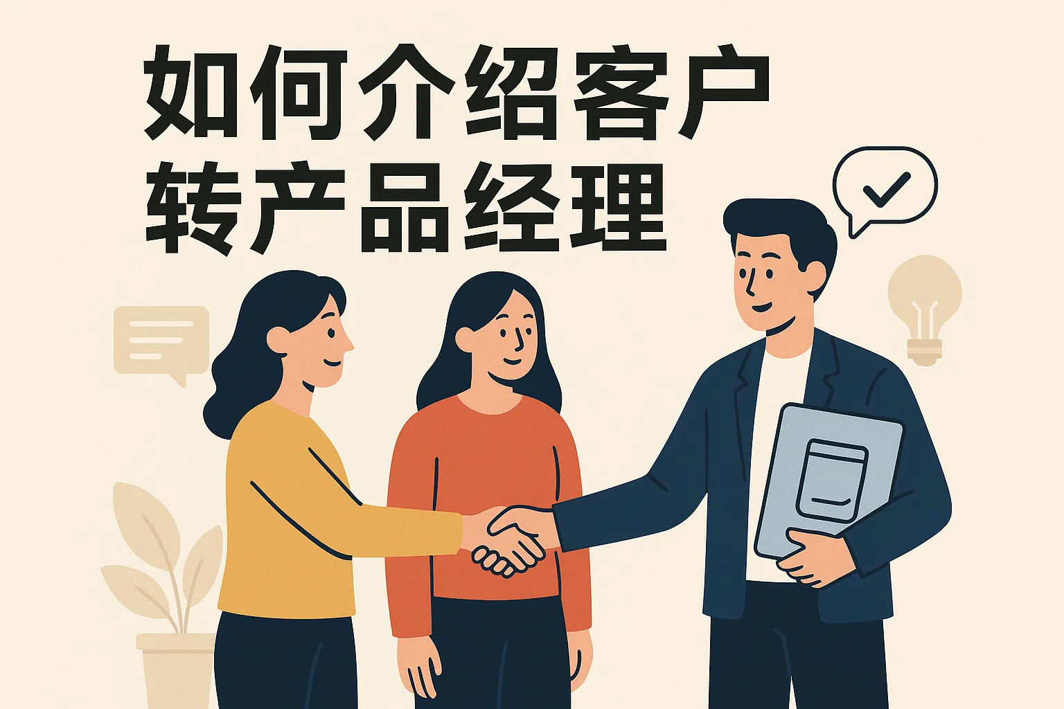如何介绍客户转产品经理