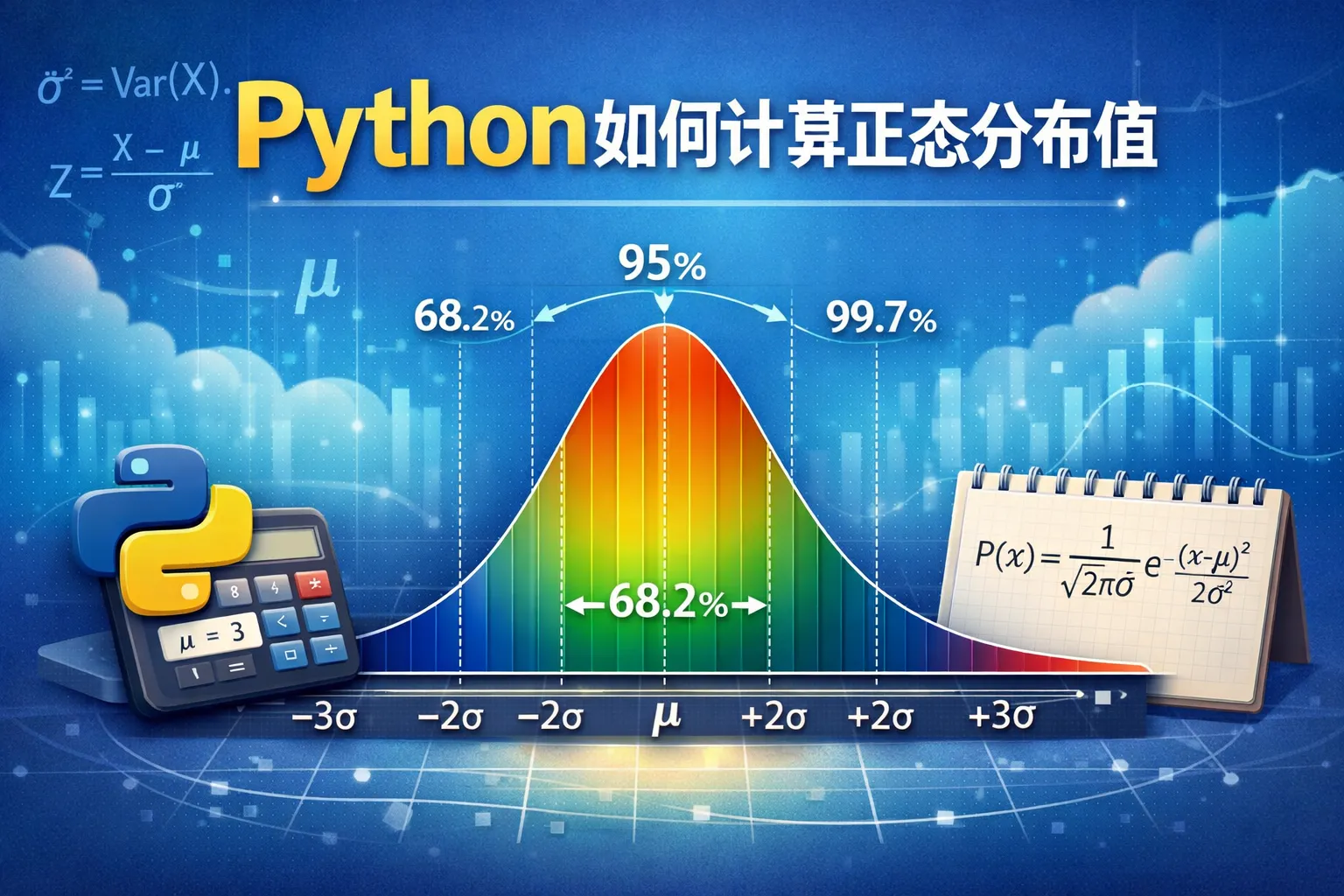 python如何计算正态分布值