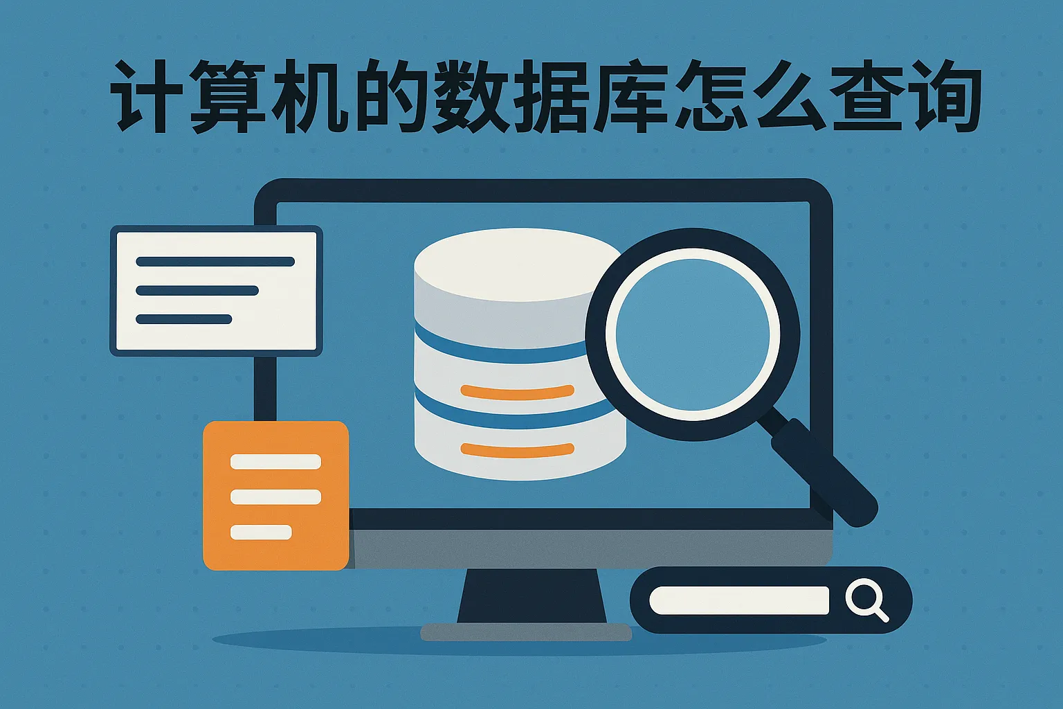 计算机的数据库怎么查询