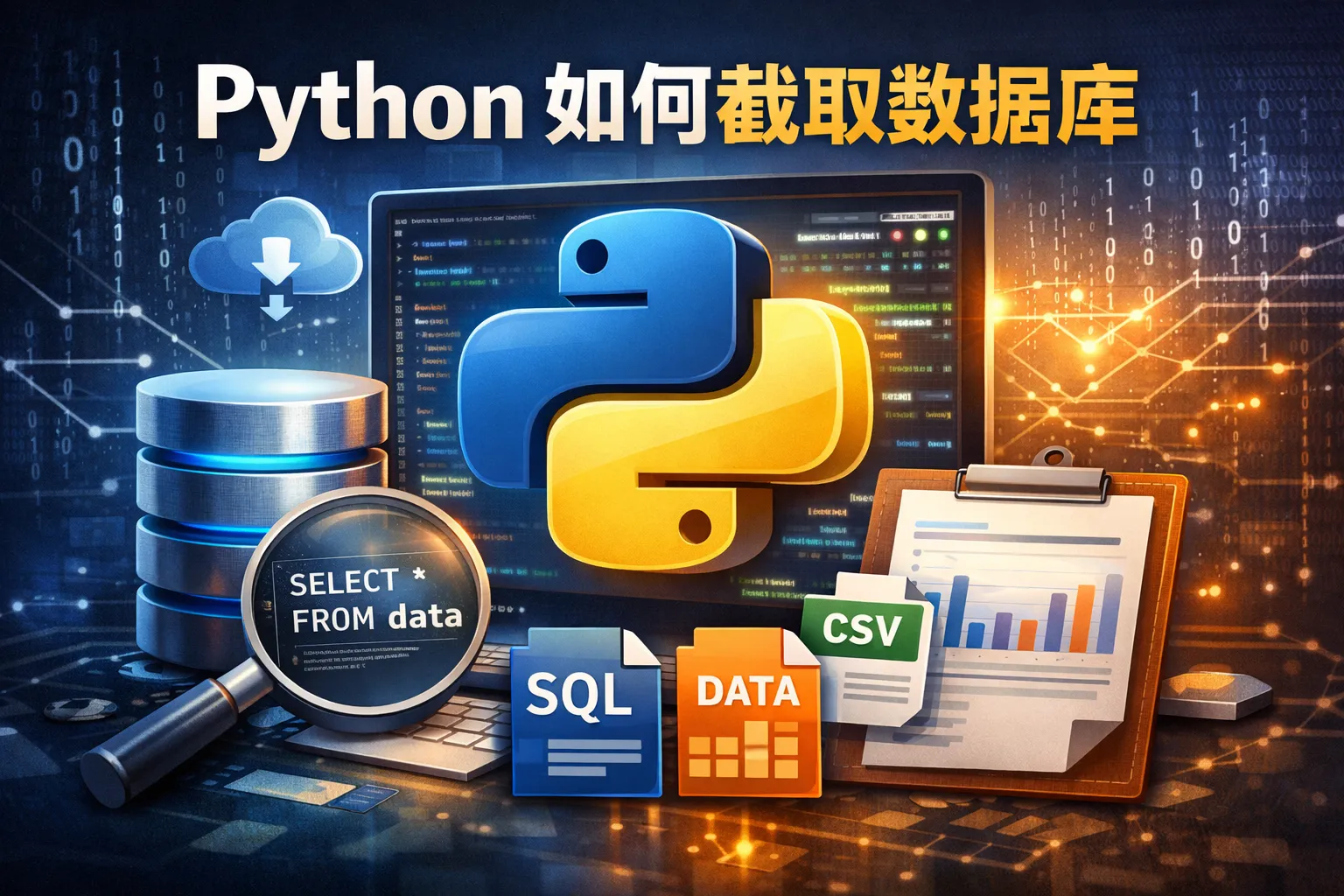 python如何截取数据库