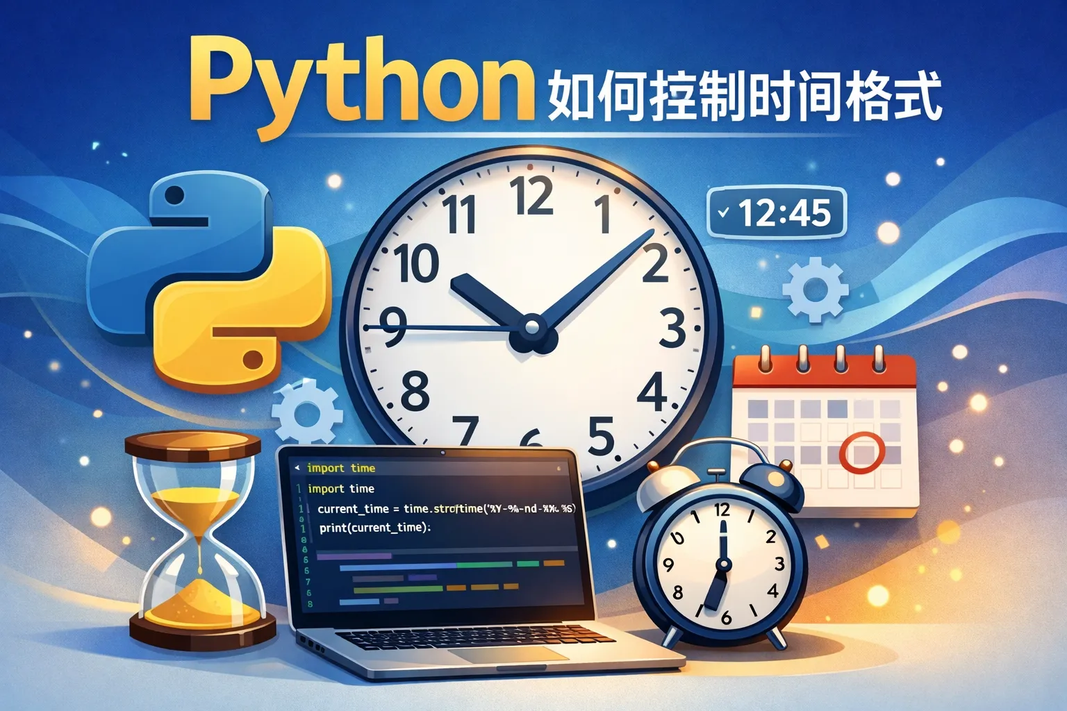python如何控制时间格式