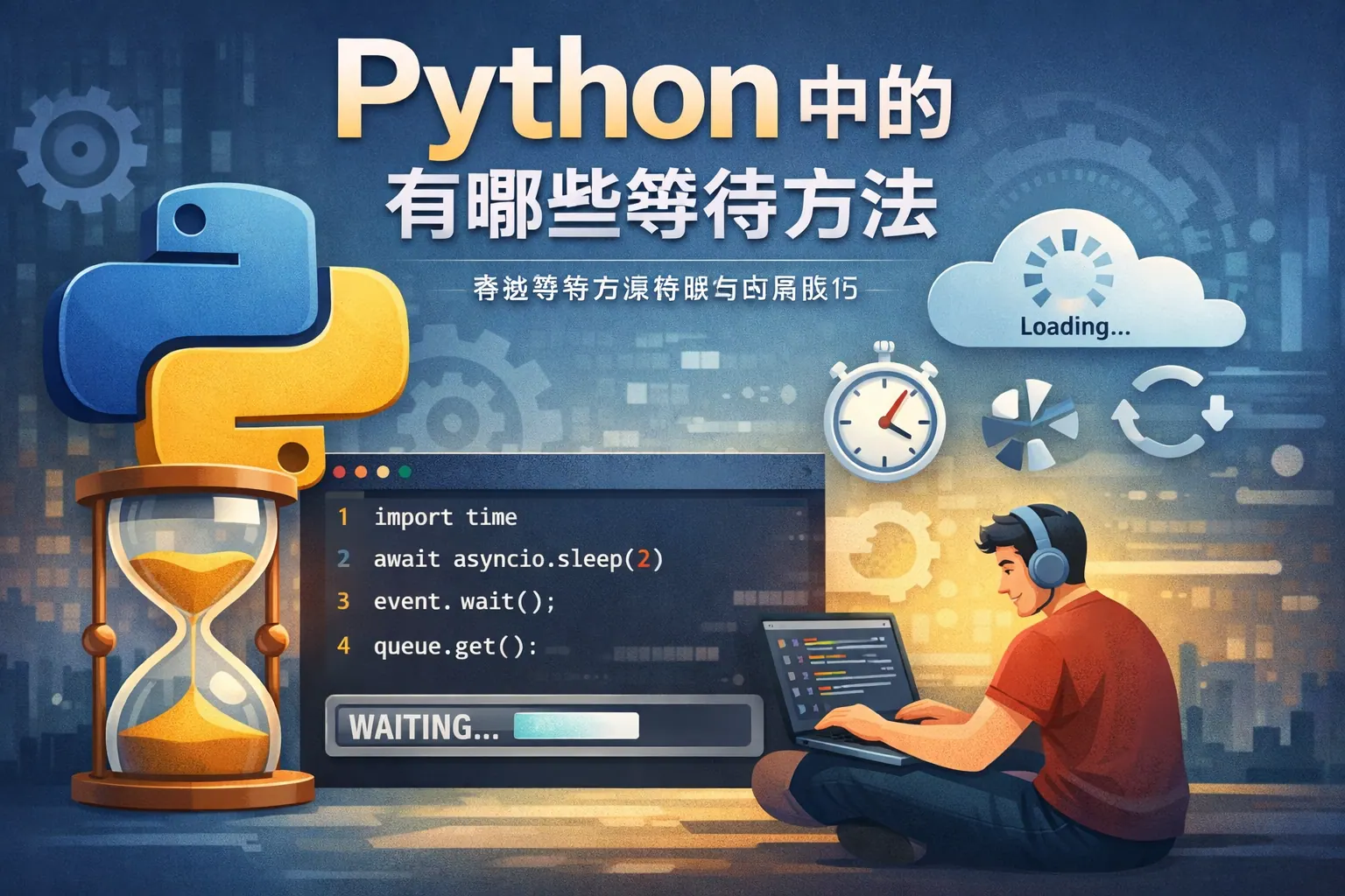 python中的有哪些等待方法