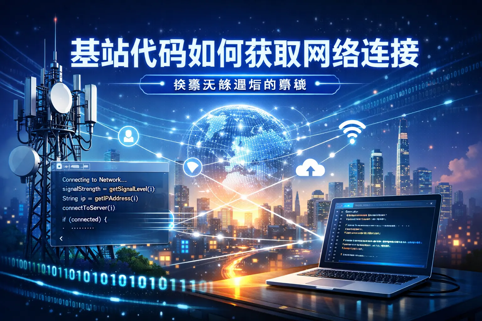 基站代码如何获取网络连接