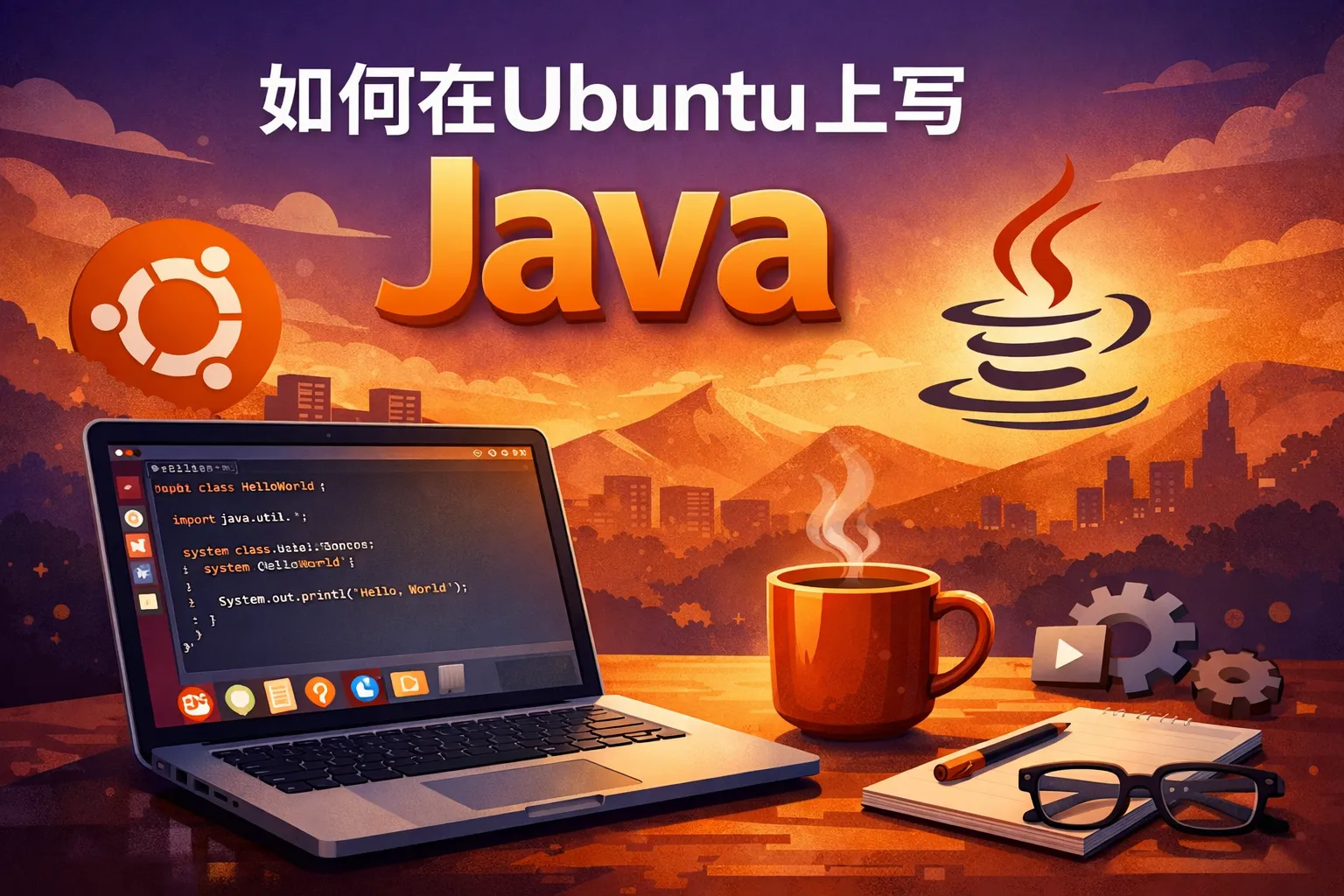 如何在ubuntu上写java