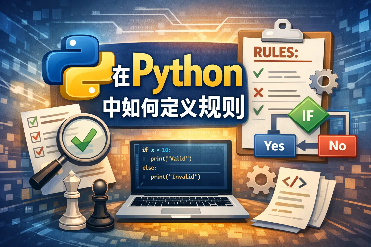 在Python中如何定义规则