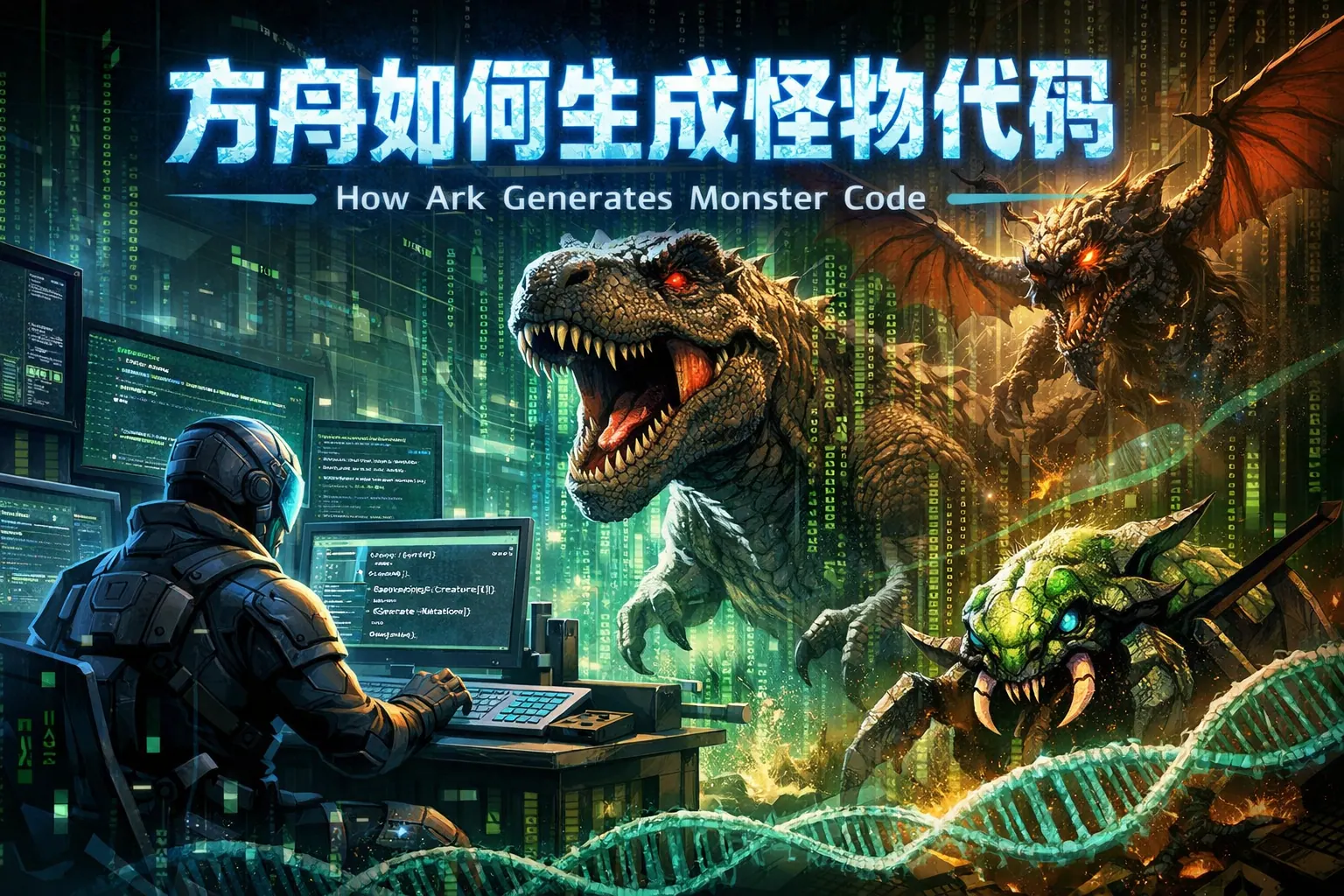 方舟如何生成怪物代码