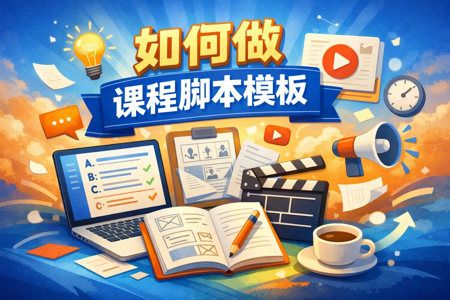 如何做课程脚本模板