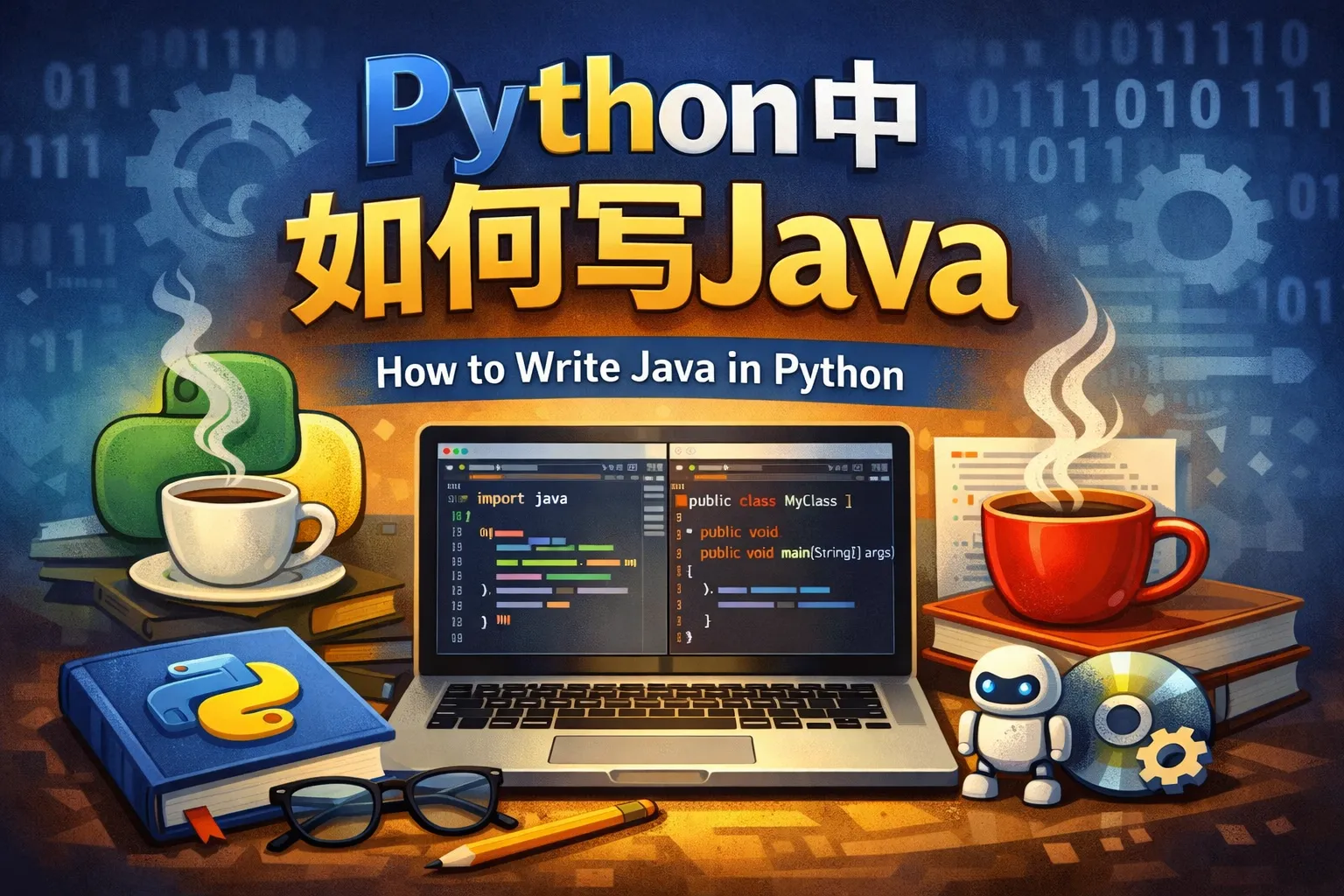 python中如何写java