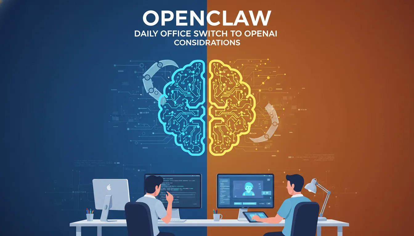 OpenClaw日常办公切换到OpenAI模型的注意事项