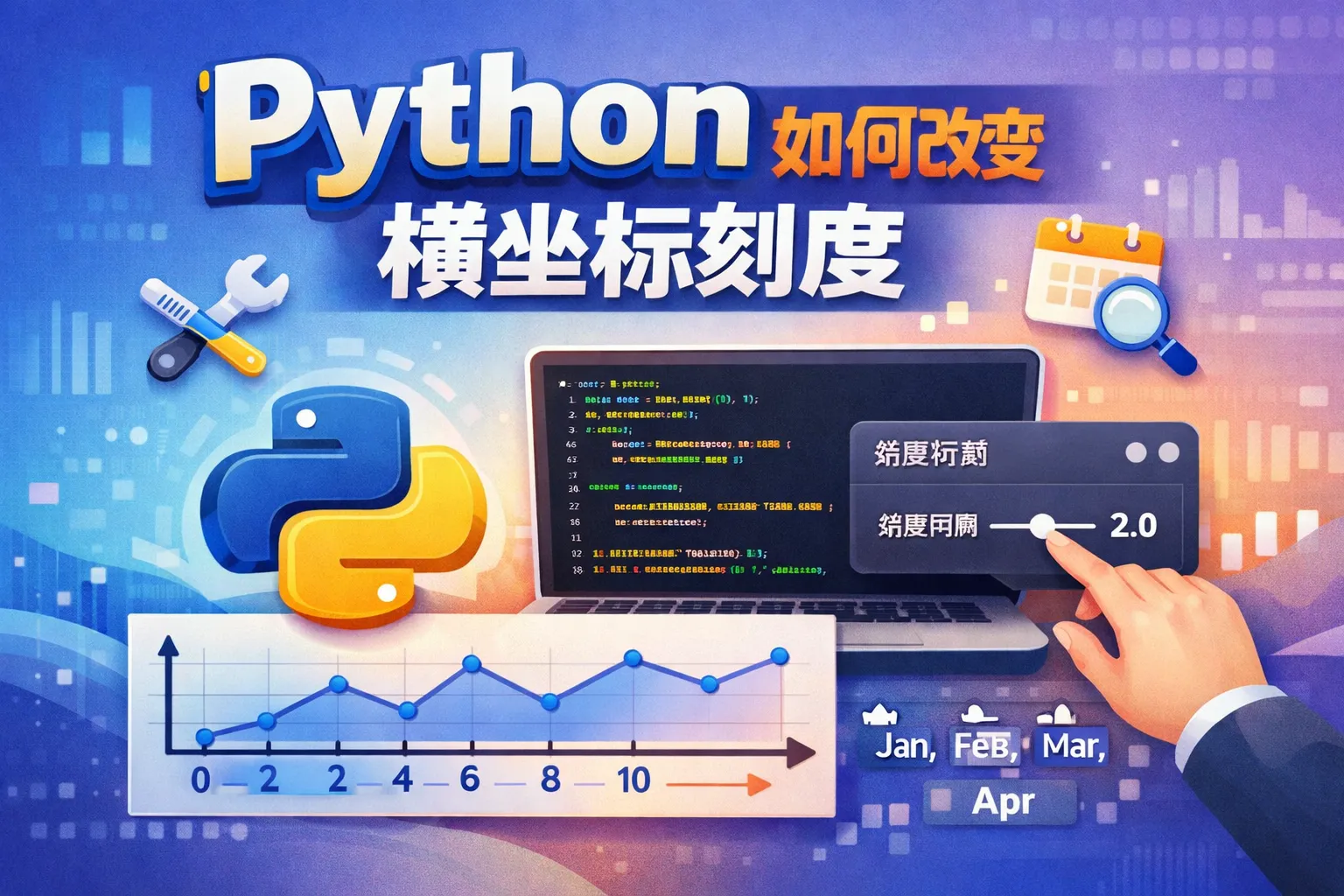 python如何改变横坐标刻度