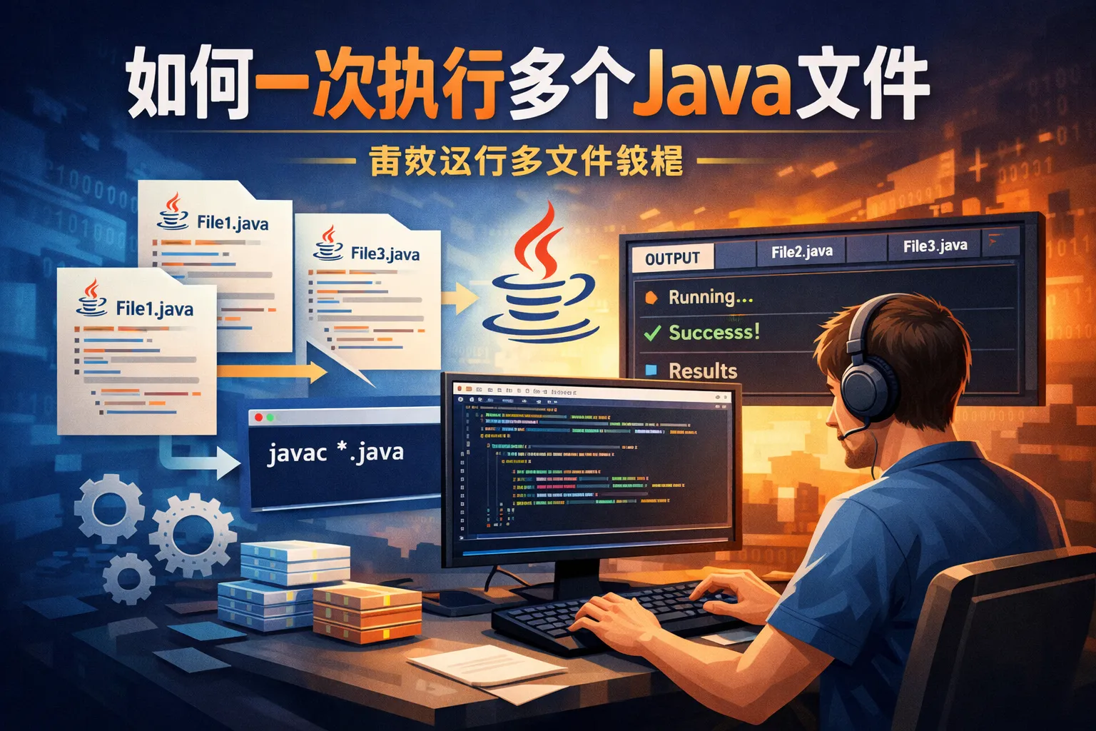 如何一次执行多个java文件