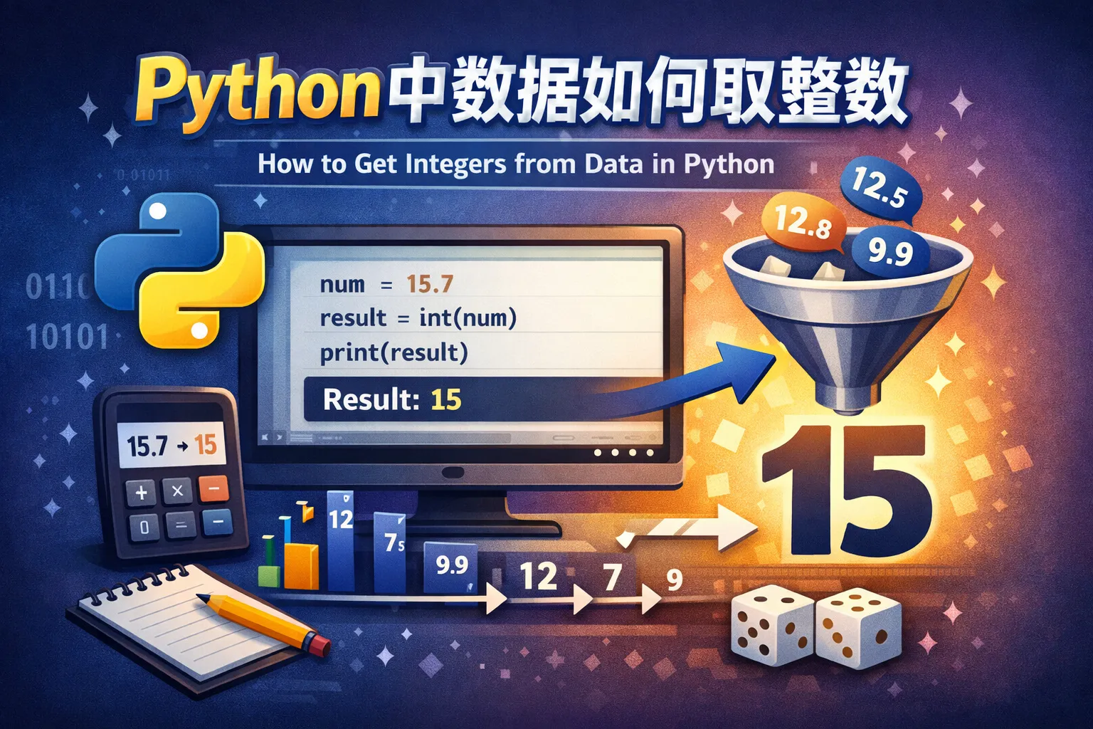 python中数据如何取整数