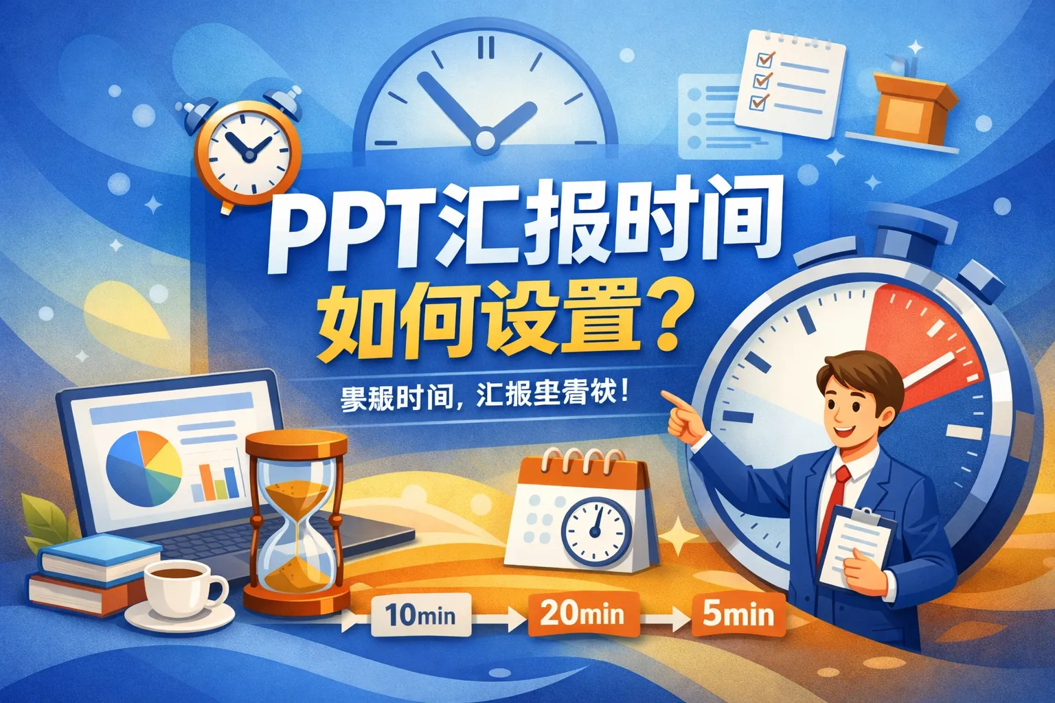 PPT汇报时间如何设置