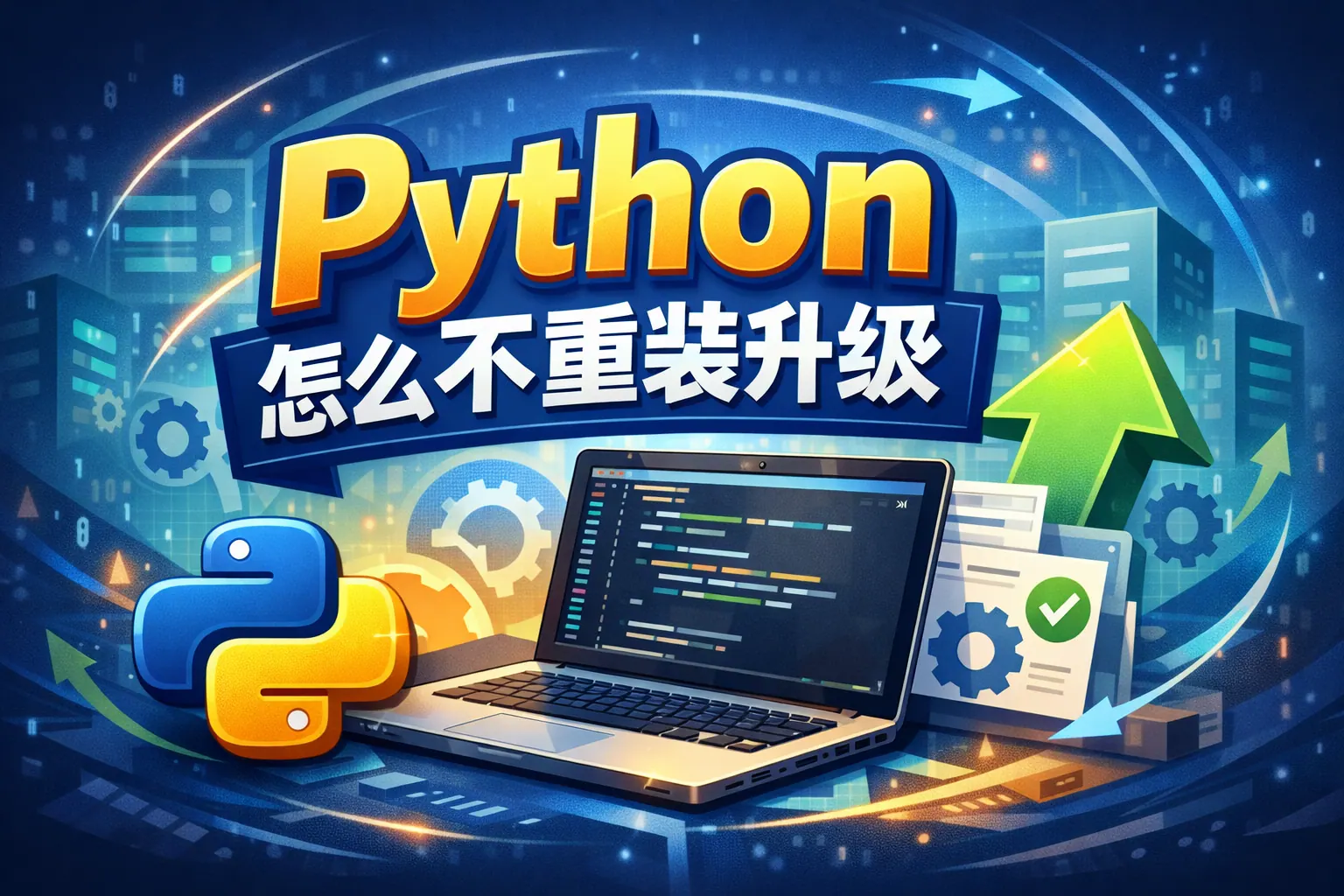 python怎么不重装升级