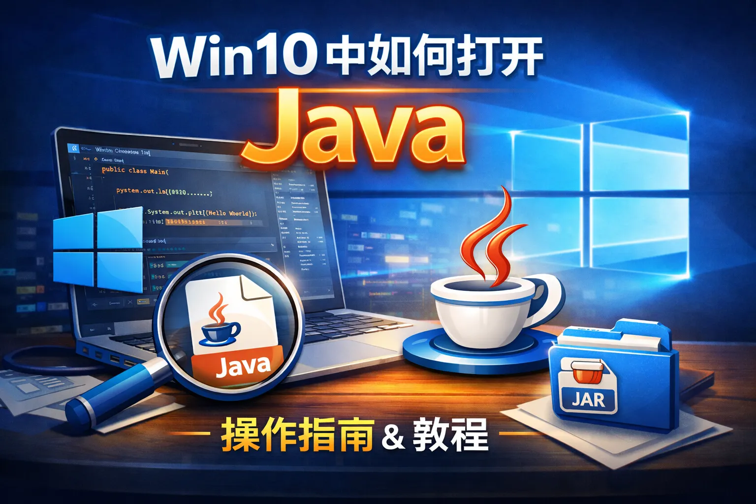 win10中如何打开java