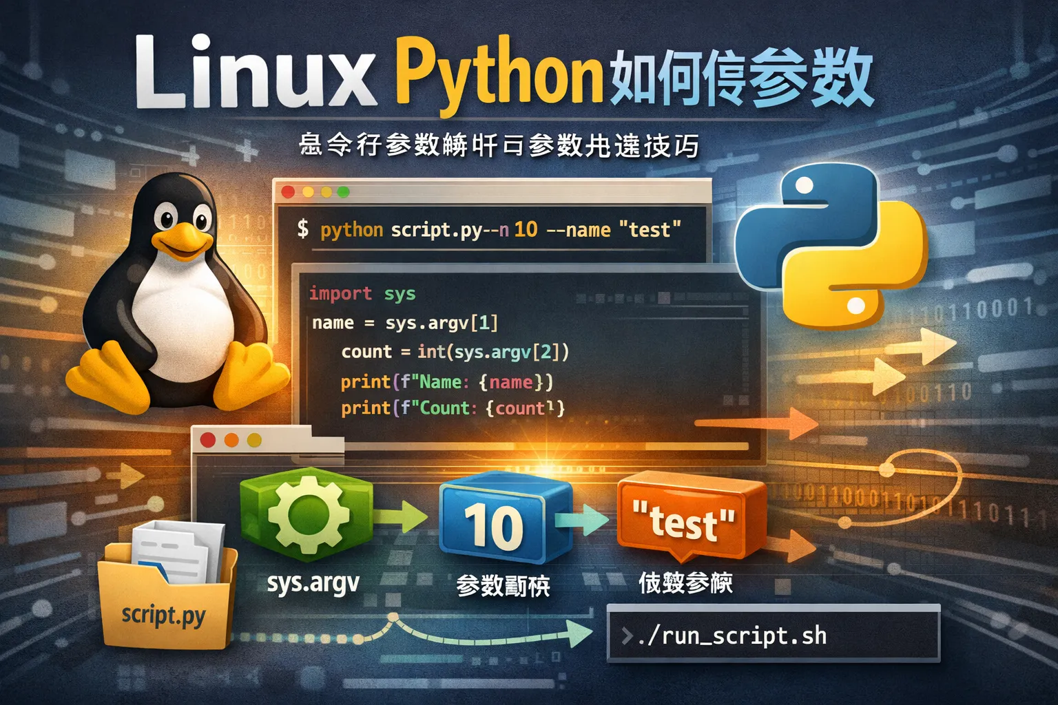 linux python如何传参数
