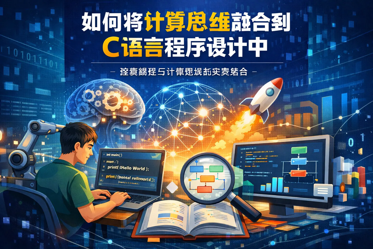 如何将计算思维融合到C语言程序设计中