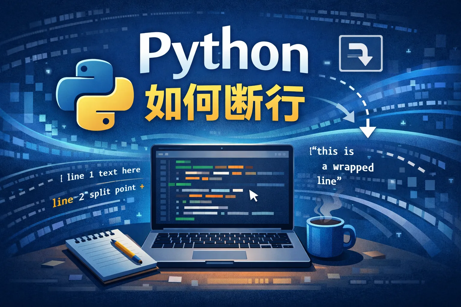 python如何断行