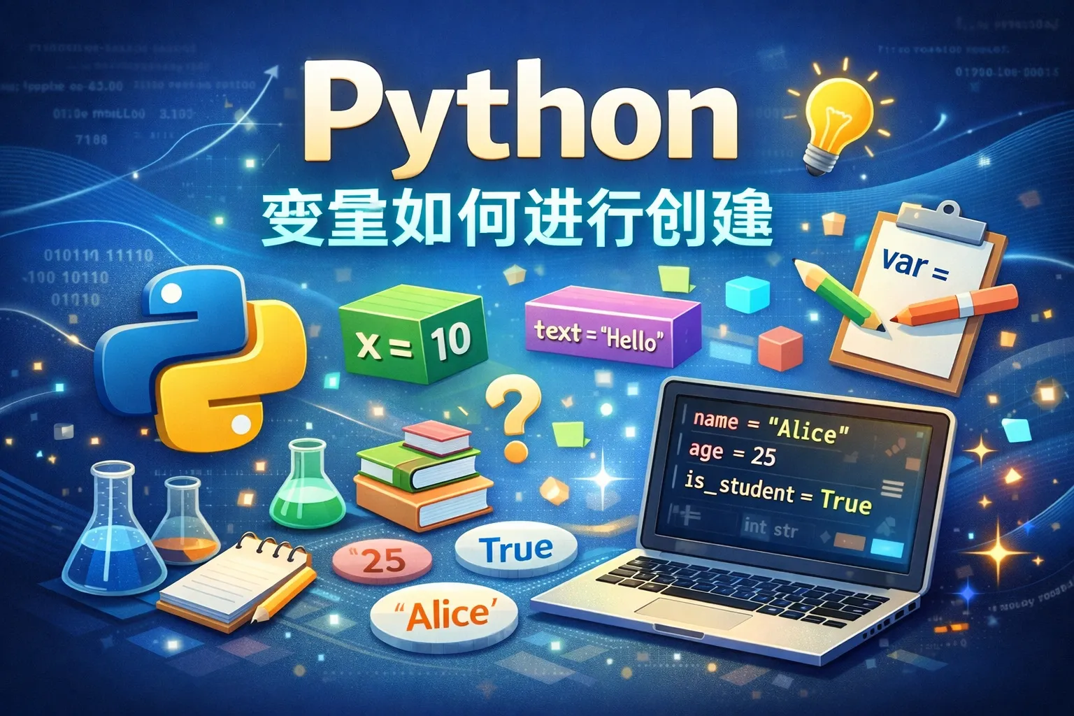 python变量如何进行创建