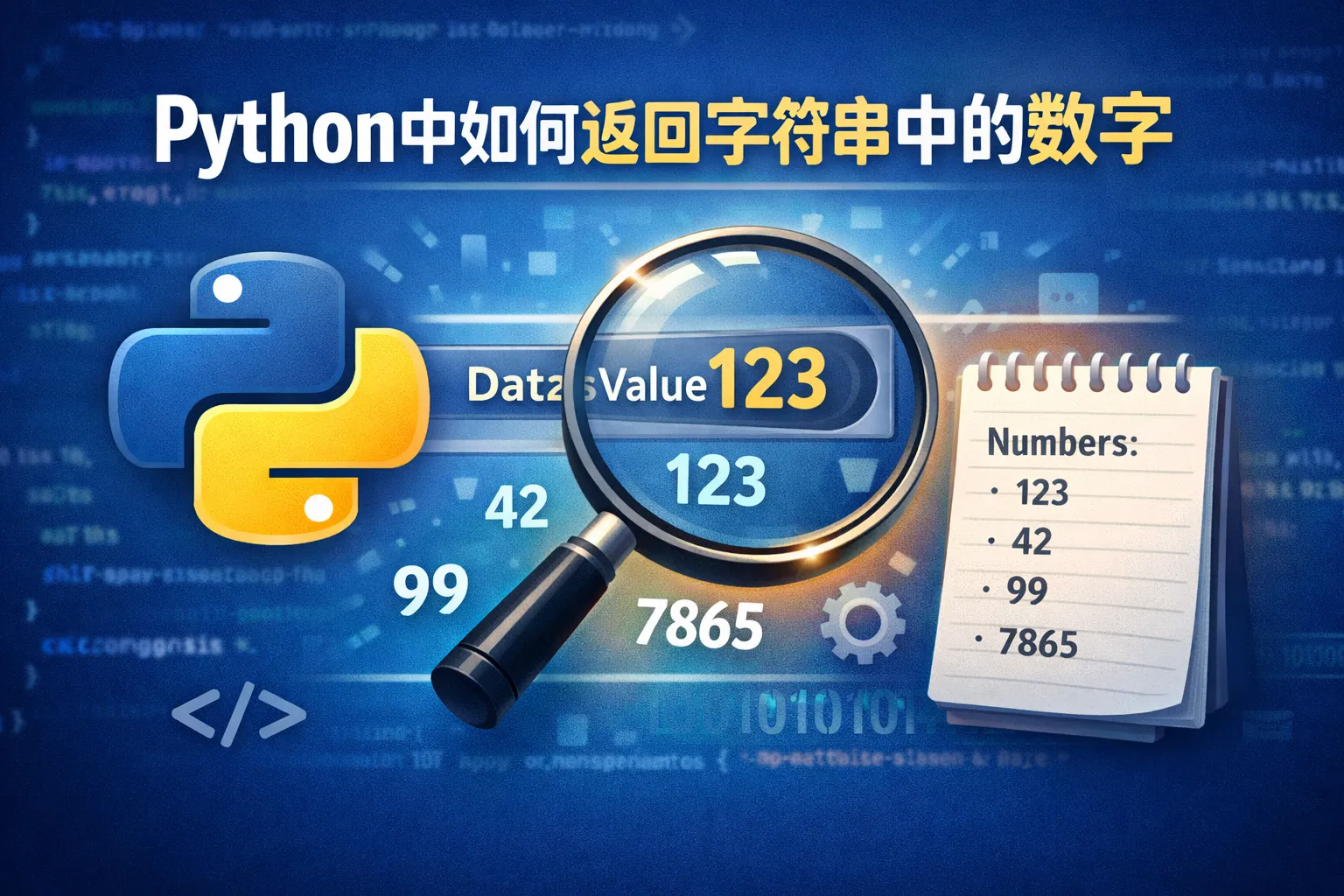 python中如何返回字符串中的数字