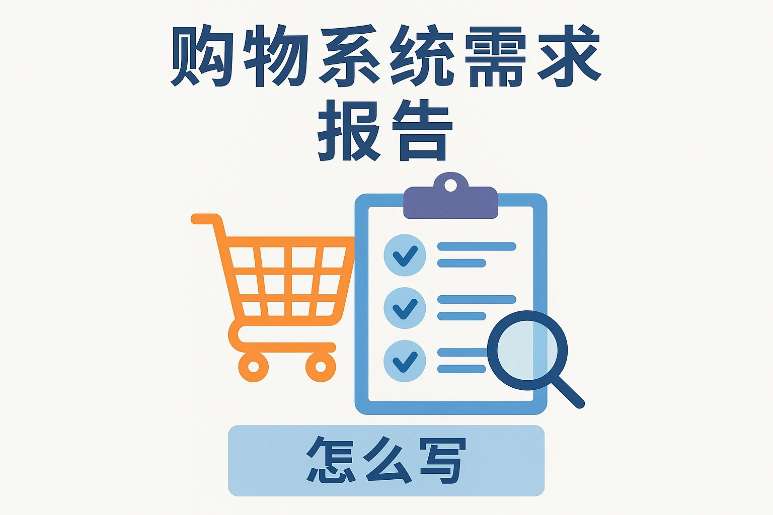 购物系统需求报告怎么写