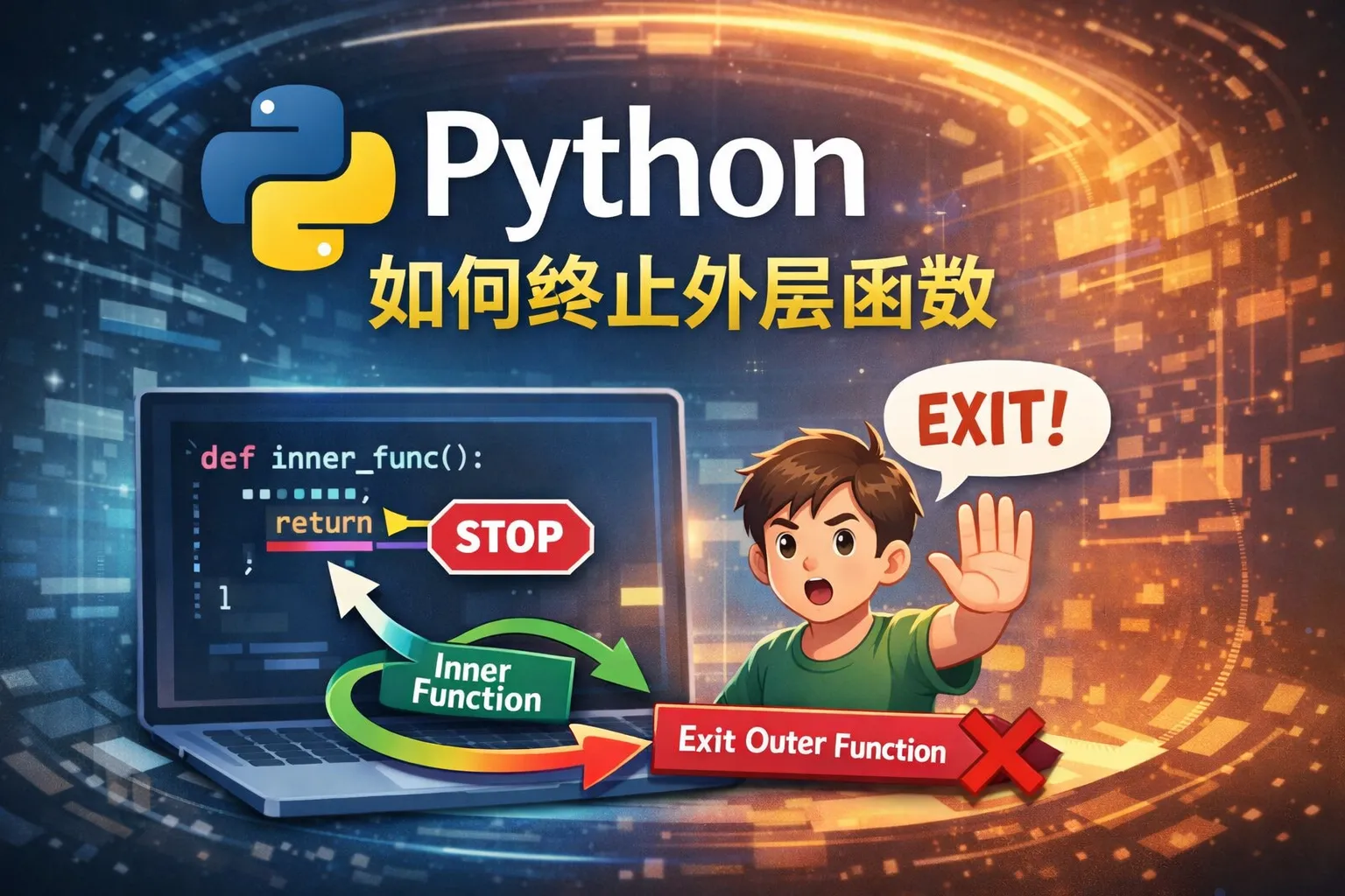 Python如何终止外层函数