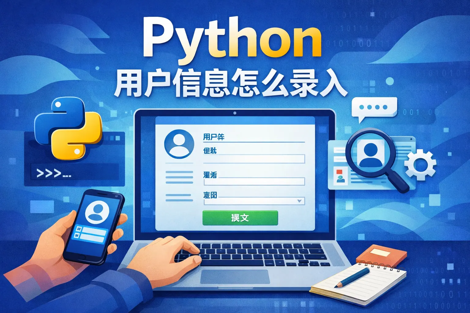 _python用户信息怎么录入