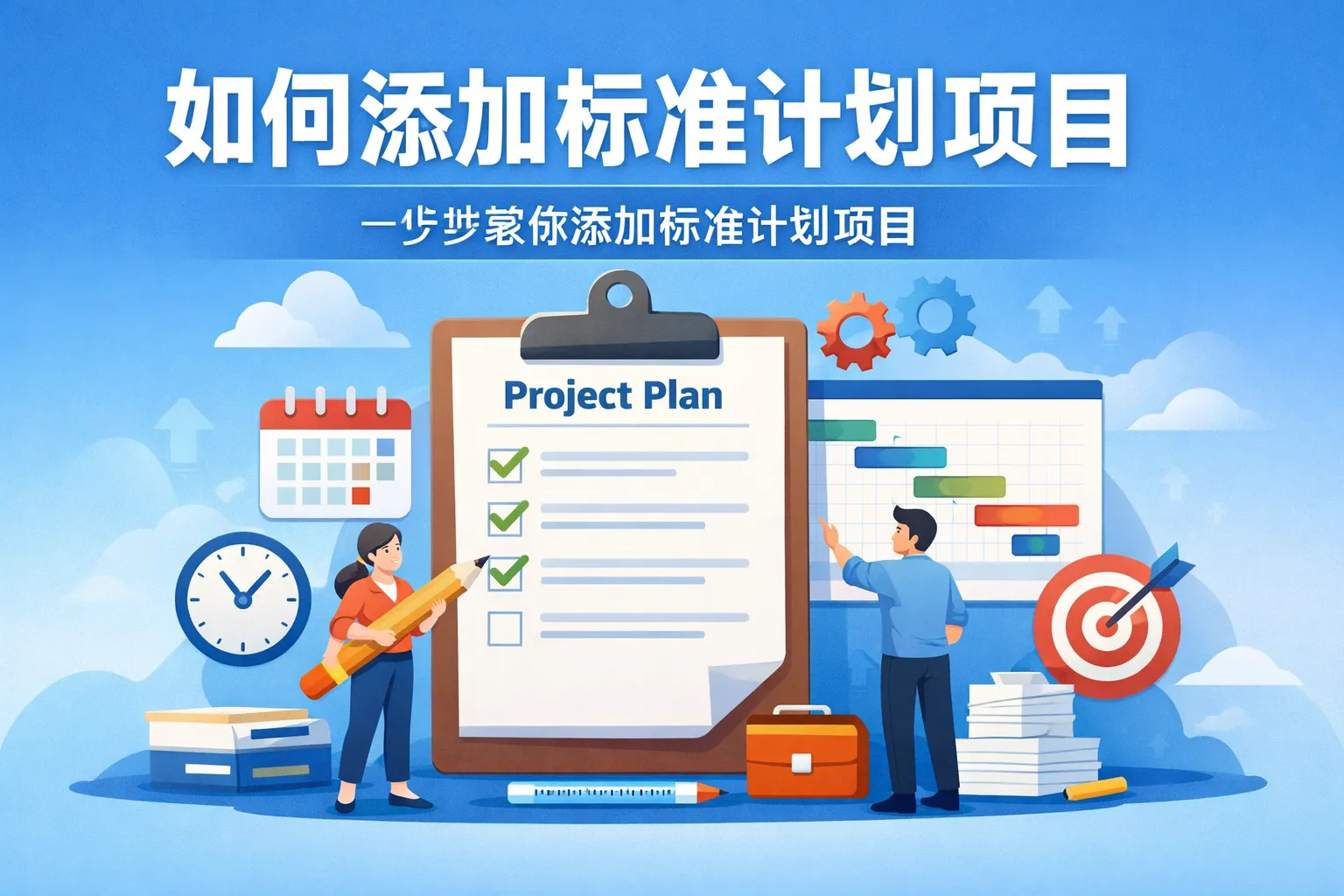 如何添加标准计划项目
