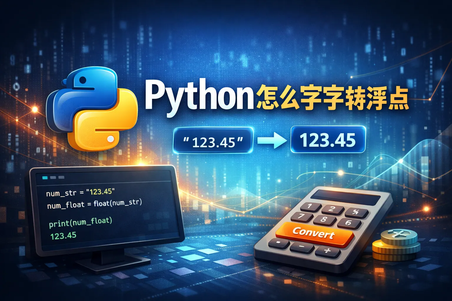python怎么字符转浮点