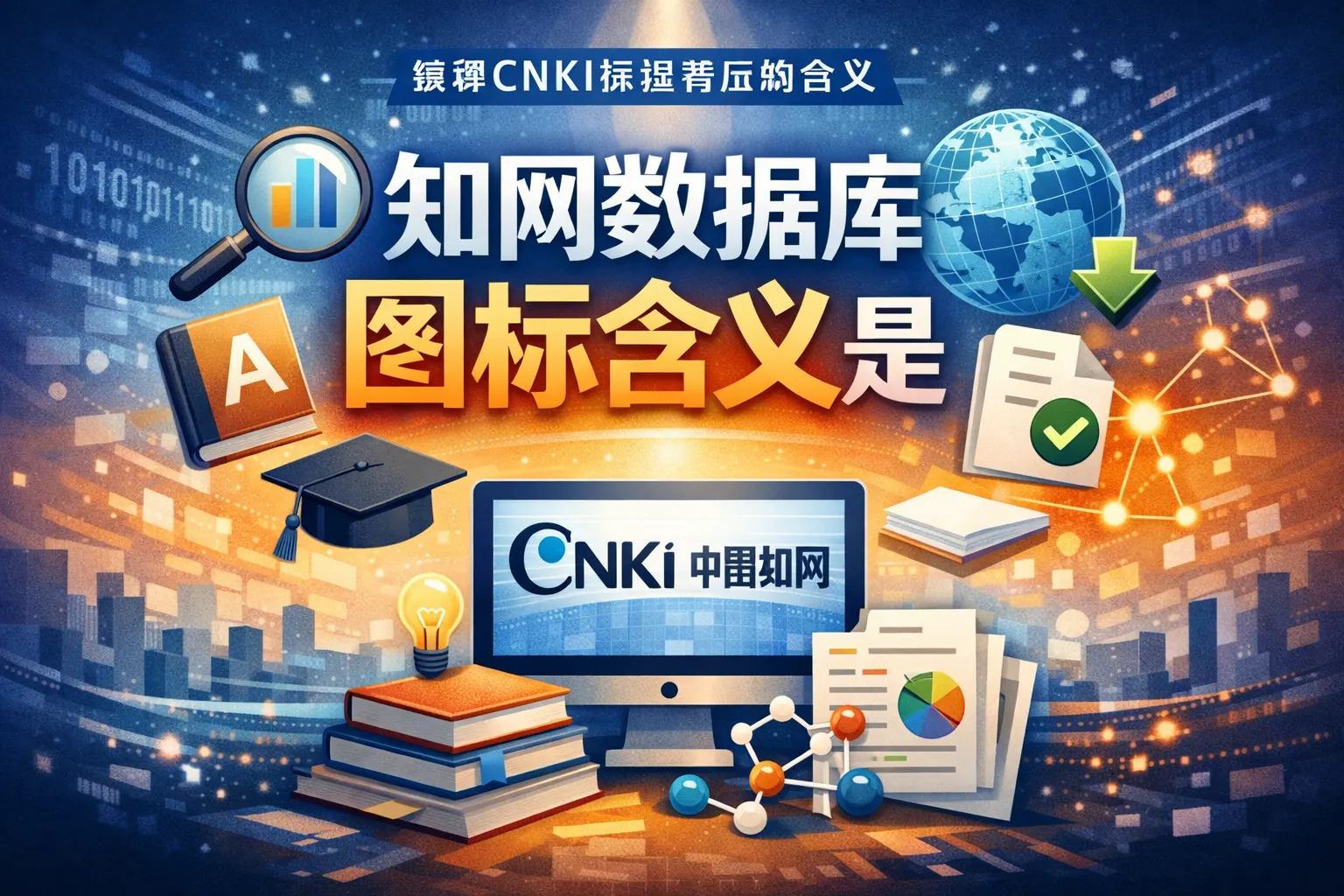 知网数据库的图标含义是