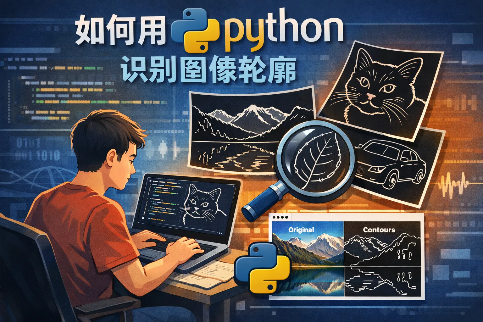 如何用python识别图像轮廓