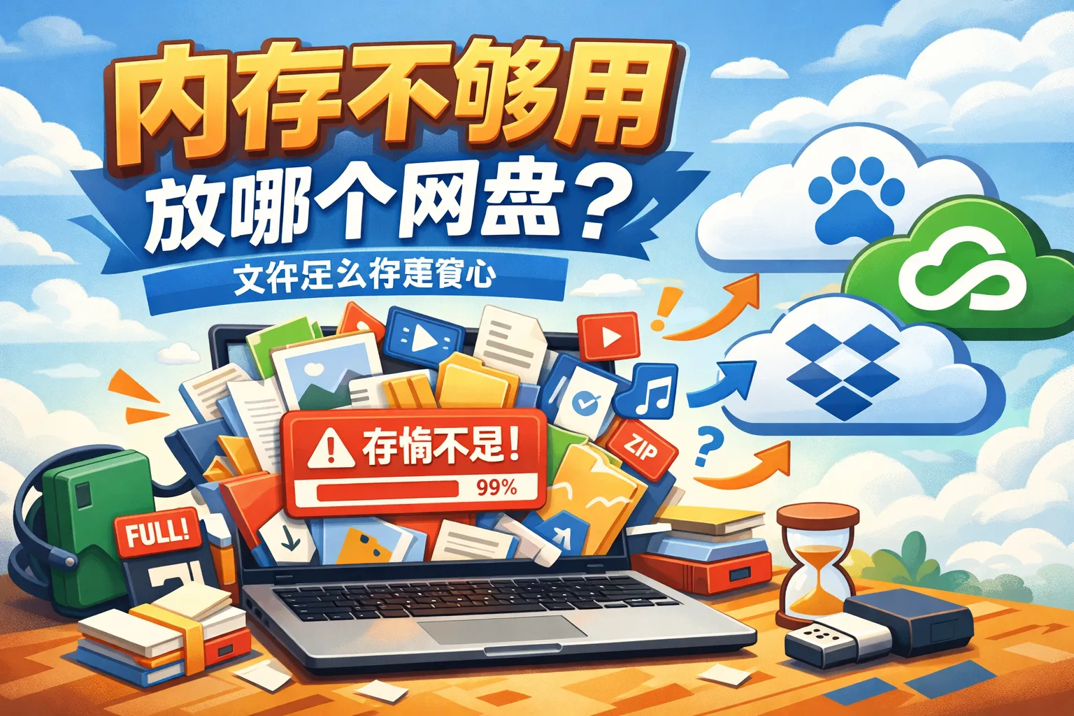 内存不够用放哪个网盘