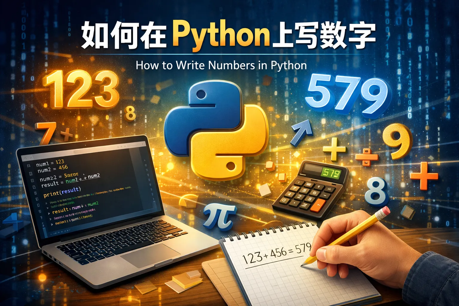 如何在python上写数字