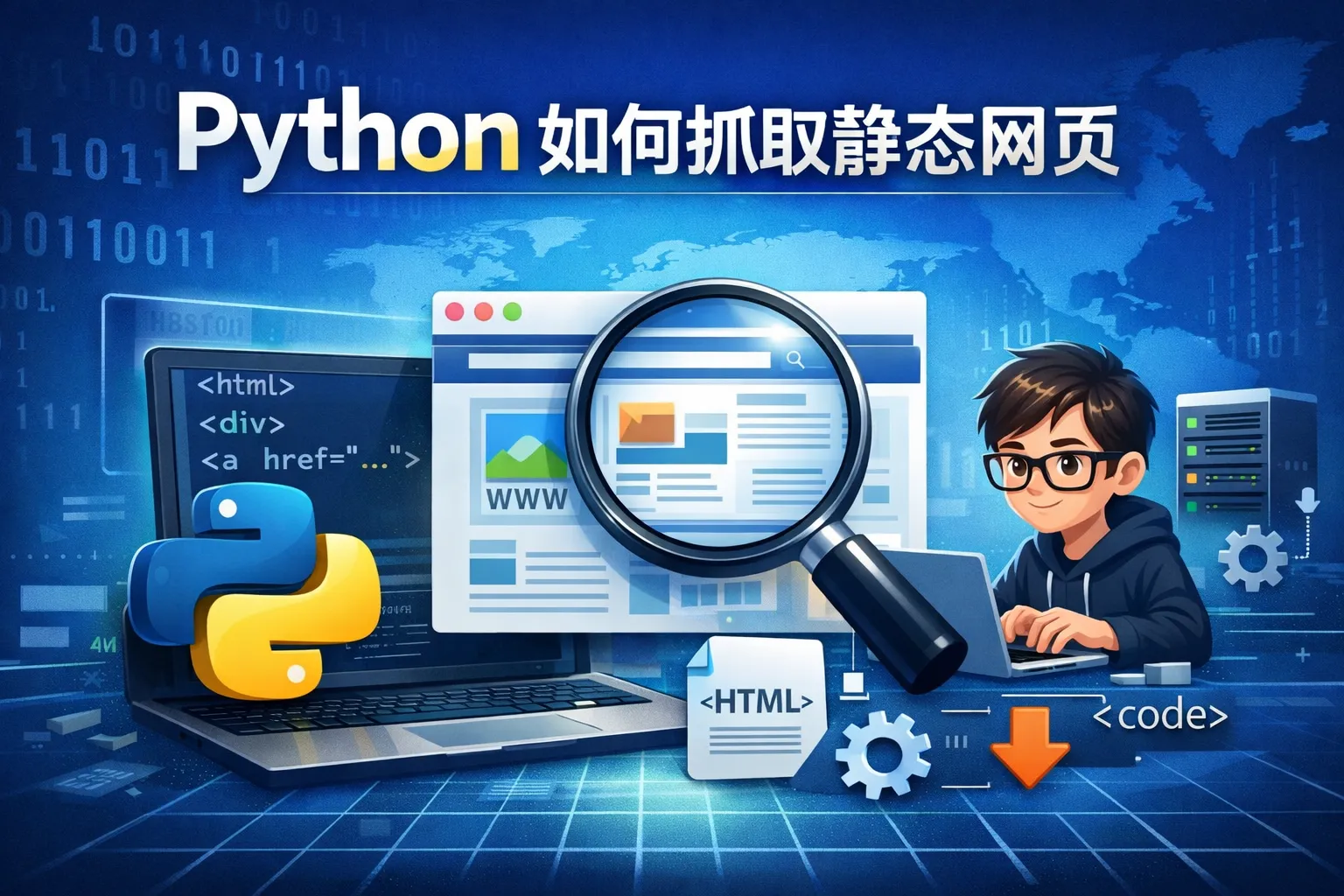 python如何抓取静态网页