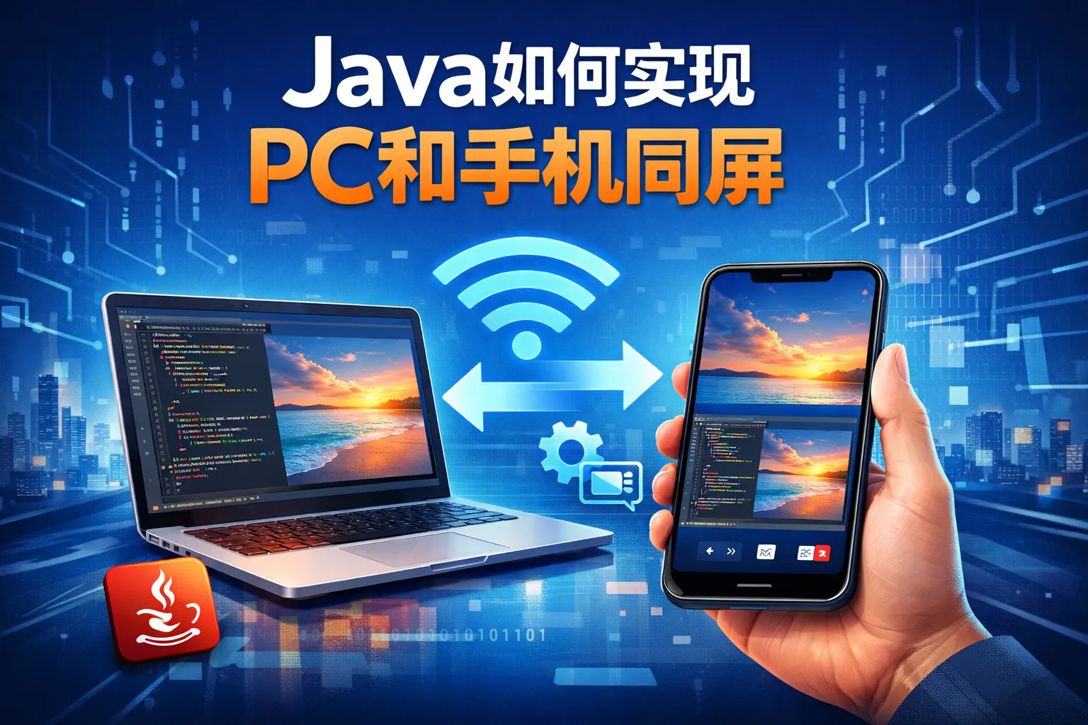 java如何实现pc和手机同屏