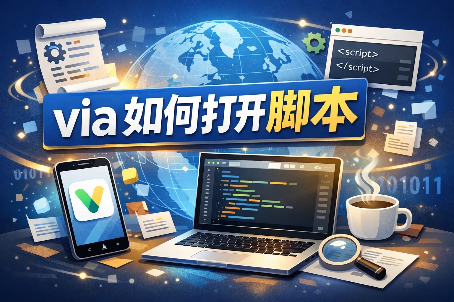 via如何打开脚本