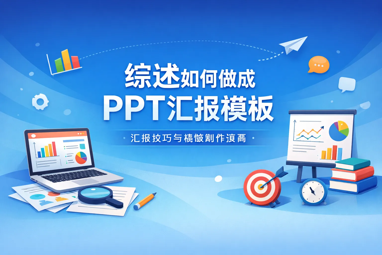 综述如何做成ppt汇报模板