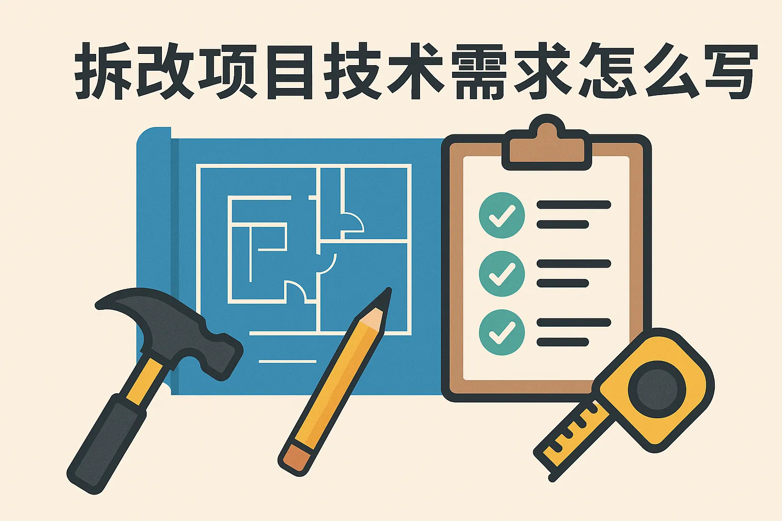 拆改项目技术需求怎么写