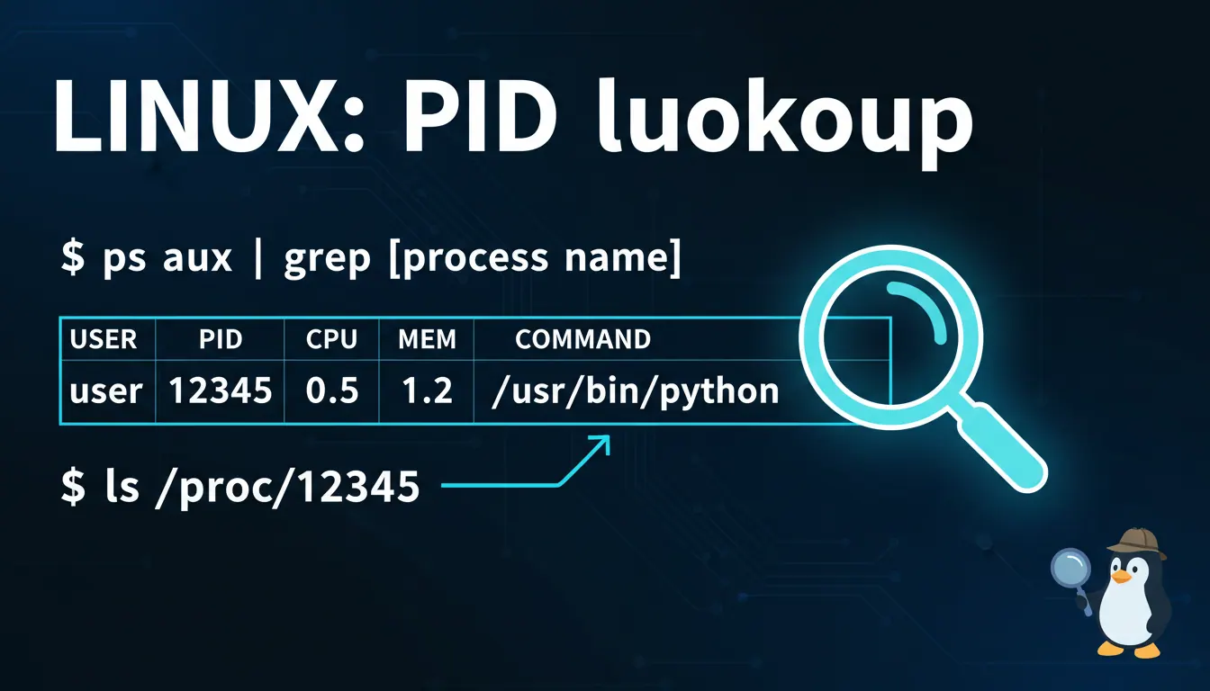 linux如何通过pid查询